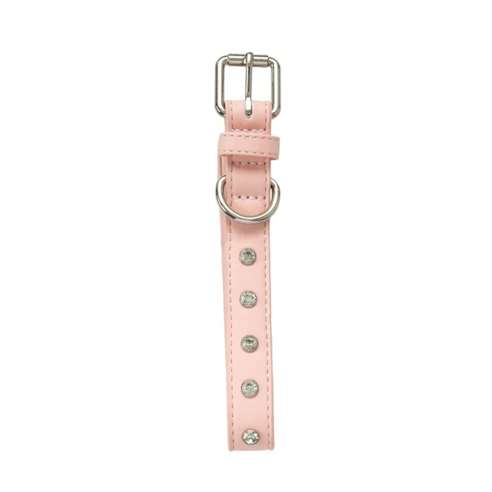 🎉NWT🎉 Pink Rhinestone Dog Collar Sz L - Picture 3 of 12
